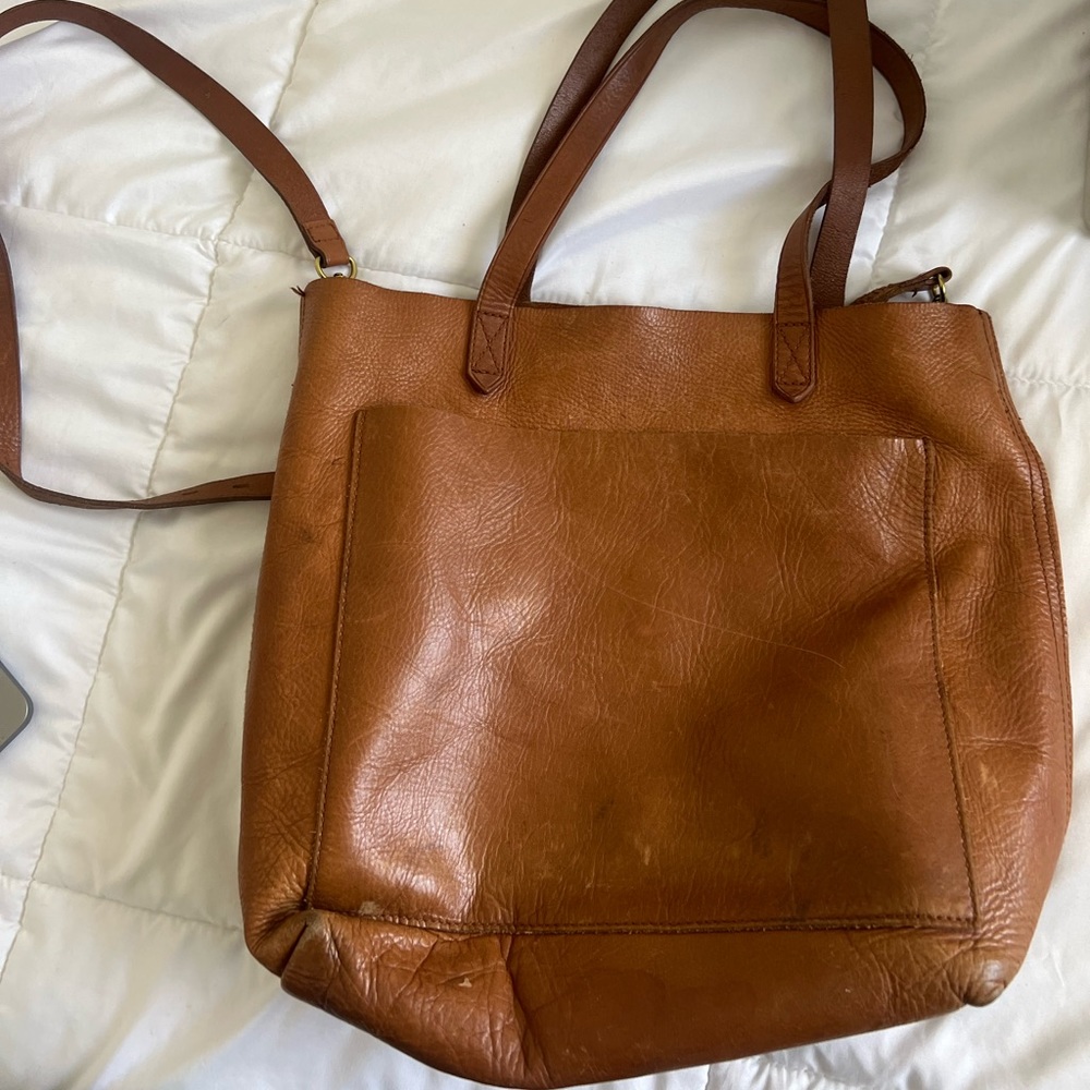 Madewell medium transport leather tote